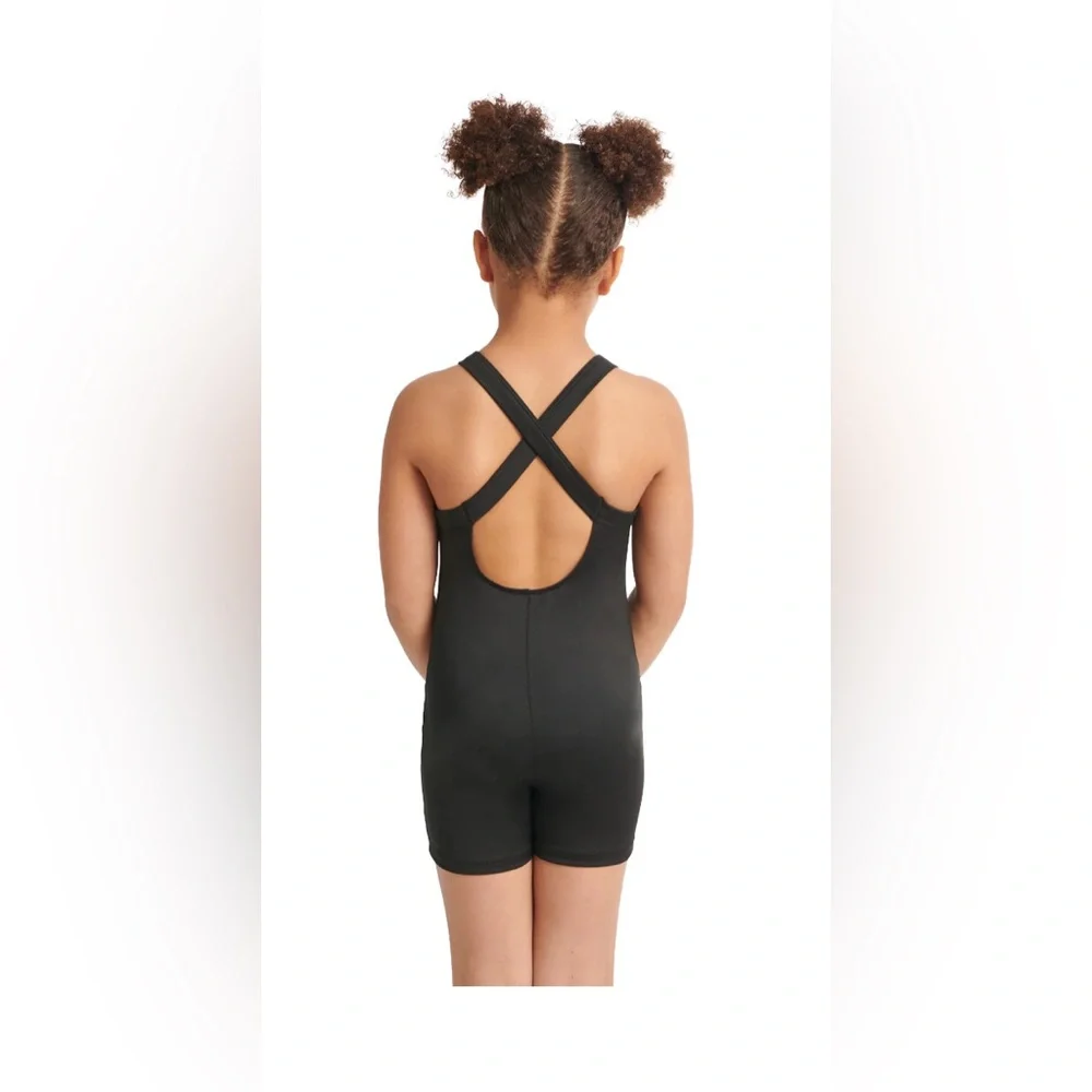111. Justice Girls Dance and Gymnastics Biketard with Scrunchie.